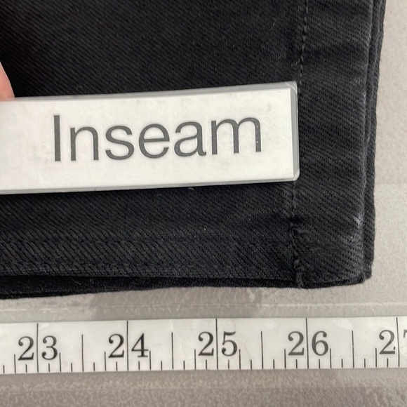 Frank and Oak Jeans Cyndi Straight Fit Black Denim Size 25 - Picture 11 of 11